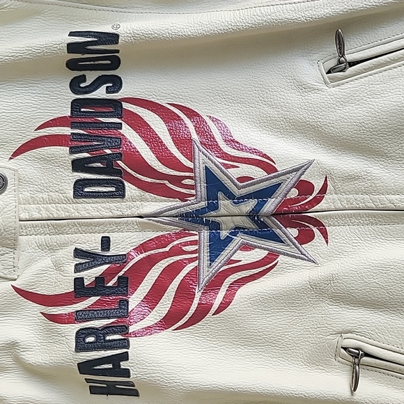 Permanently Closed! Harley Davidson Vintage Leather Jacket - Picture 5 of 16